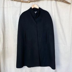 Vintage Max Studio Black Wool Blend Cape Jacket